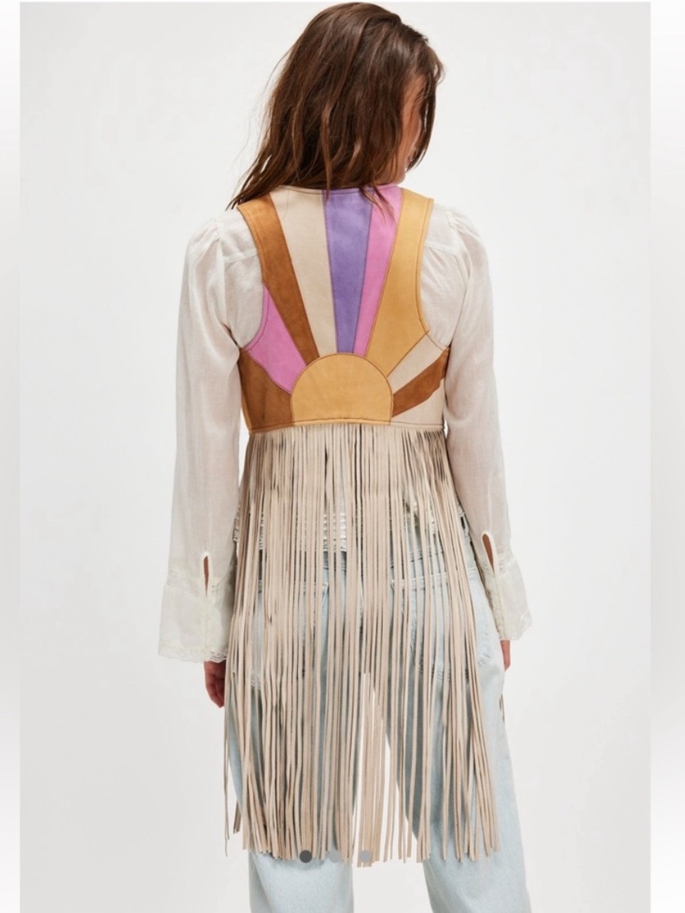 NWT Spell Aquarius Suede Vest in size Small